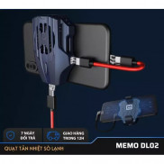 [Quạt Tản Nhiệt ] - Tản nhiệt điện thoại MEMO DL02 Giảm nhiệt khi chơi game kèm sạc TYPE C + Lightning cho điện thoại